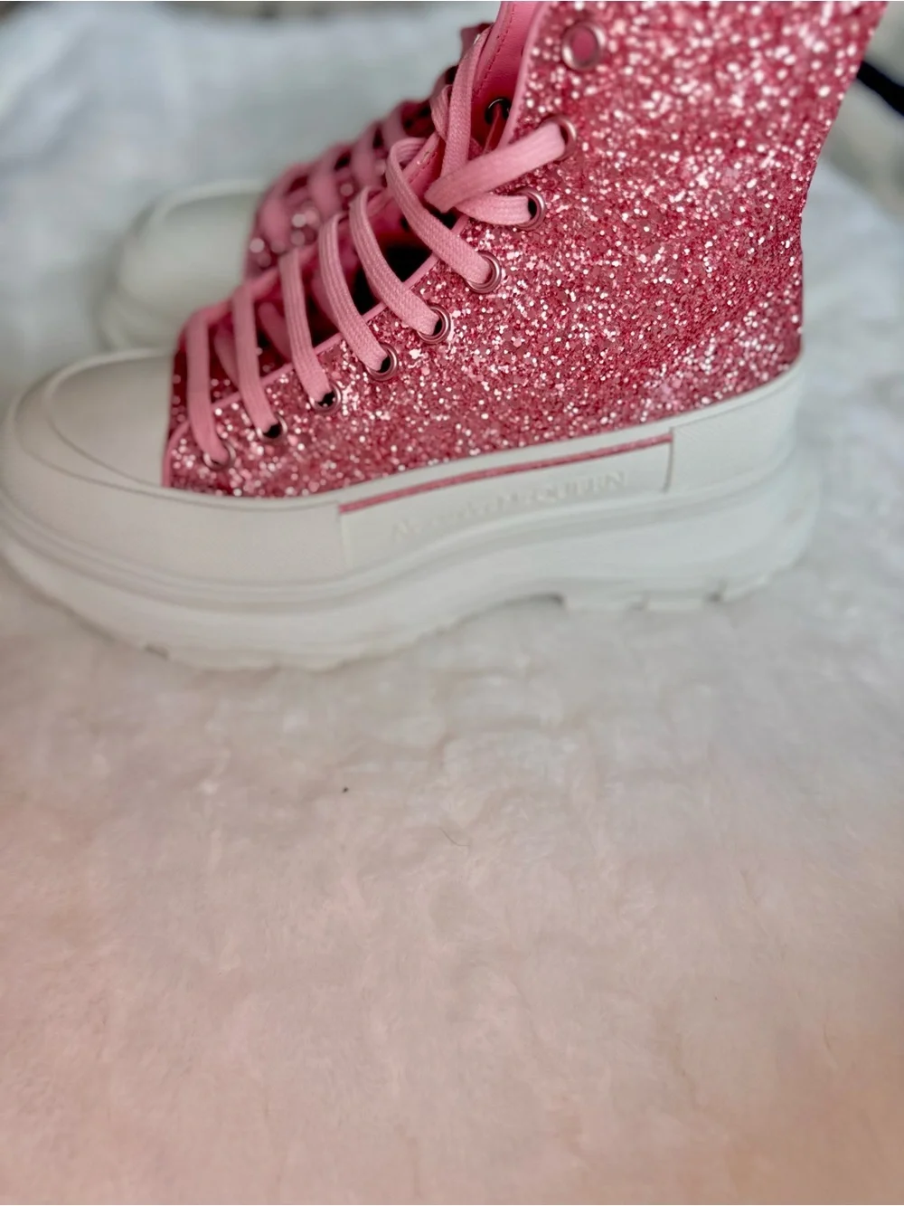 Alexander McQueen sparkling pink